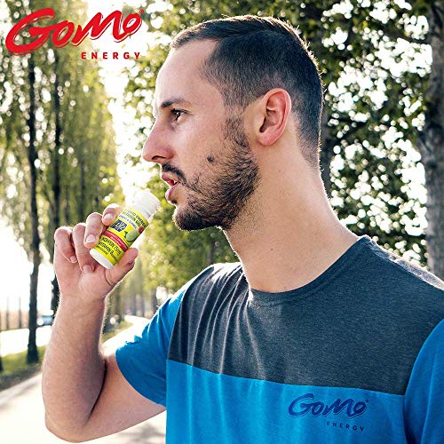 GoMo ENERGY GEL DE VITAMINA LÍQUIDO |+ 75mg de cafeína +complejo de vitamina B+ biotina + carbohidratos concentrados + dextrosa |Mayor rendimiento y resistencia |Acción directa y rápida |LEMON 7x60ml