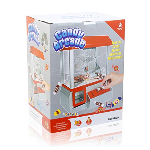 Goods & Gadgets Máquina de Caramelos máquina de Caramelos Pinza de Caramelos Pinza de Pinzas máquina tragaperras roja