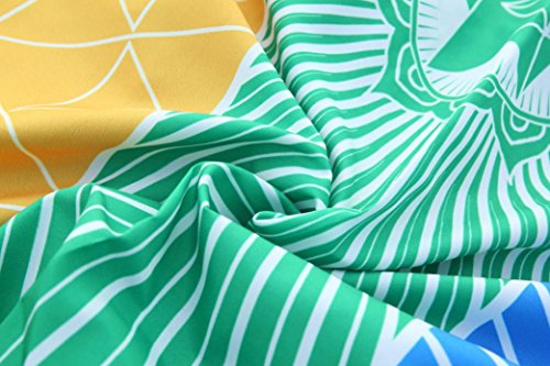 Goodsatar Poliéster Arco iris caliente playa Estera Manta de mandala Colgar en la pared Tapestry Stripe Yoga de la toalla (75X150cm)