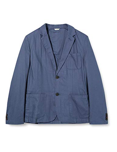 Goodthreads - Americana de lino de corte ajustado para hombre, Mezclilla, US L (EU L)