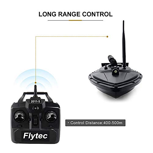 Goolsky Flytec Barco RC 2011-5 Buscador de Peces 1.5kg Carga de 500m Barco de Cebo de Pesca de Control Remoto 2.4GHz Barcos RC para Adultos y Niños