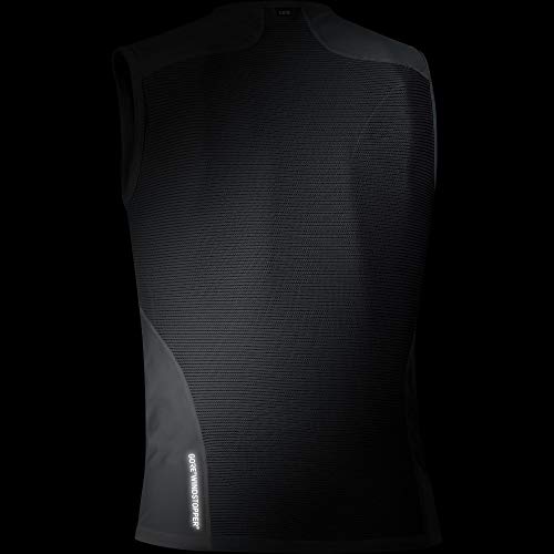 GORE WEAR M Camiseta interior de hombre GORE WINDSTOPPER, Talla: S, Color: Negro