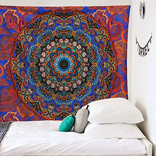 Gorgeous Store Elefante en Mandala Hippie de Bohemia intrincado Gitana India Pensamiento mágico Colgantes tapicería de la Pared, Boho Turbante Mantel 007 (Color : Style3, Size : 230 * 150cm)