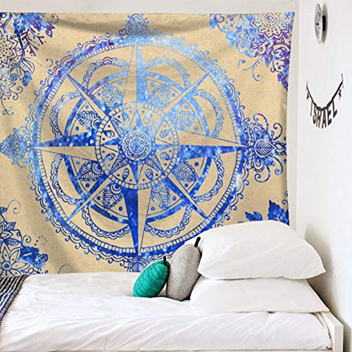 Gorgeous Store Elefante en Mandala Hippie de Bohemia intrincado Gitana India Pensamiento mágico Colgantes tapicería de la Pared, Boho Turbante Mantel 006 (Color : Style3, Size : 200 * 150cm)