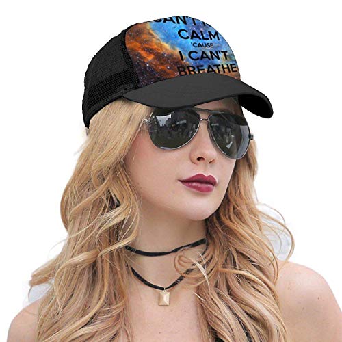 Gorra de béisbol de Moda Unisex Puede Mantener la Calma Puede Respirar Gorras Snapback 3D Sombreros de Camionero Sombrero de Hip Hop para Hombres Mujeres