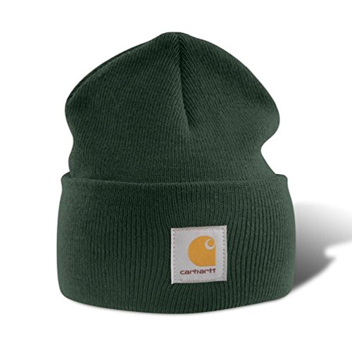 Gorro de invierno Carhartt para él y para ella, OFA, 100% acrílico, elástico (Verde Oscuro)