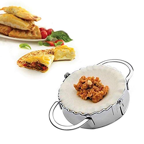 gotyou Acero Inoxidable Dumpling Maker Molde Raviolis,Moldes para Empanadas Molde Prensa Cortador de Masa,Molde Redondo para Hacer Ravioli,Accesorio de Cocina