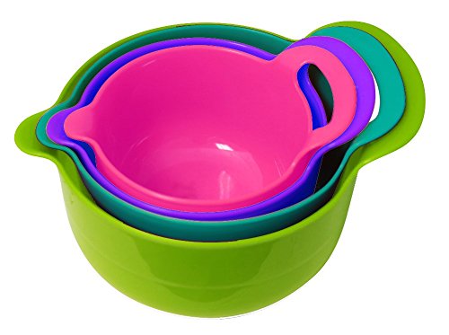 Gourmet hogar Productos anidadas Polipropileno Cuenco 6 Piezas
