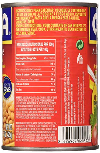 Goya Alubias Blancas Guisadas, 425 g, Pack de 12