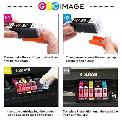 GPC Image 6 Pack PGI-570XL CLI-571XL Cartucho de Tinta Compatible para Canon PGI-570 CLI-571 XL para Canon Pixma MG5750 TS5053 TS5050 MG6850 MG5751 TS5051 TS6051 MG6852 TS5055 MG5753 TS6050 MG6851