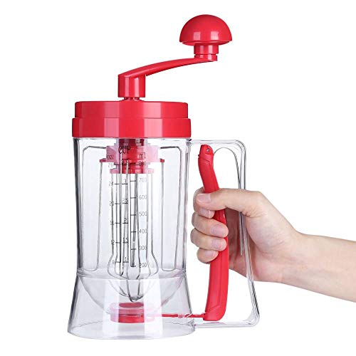 GPWDSN Batidora, Herramientas Manual De Crepe Máquina 800Ml Masa Bateador Dispensadores De Crema Separador Herramienta De Tortas Torta De La Mantequilla Batir La Hornada