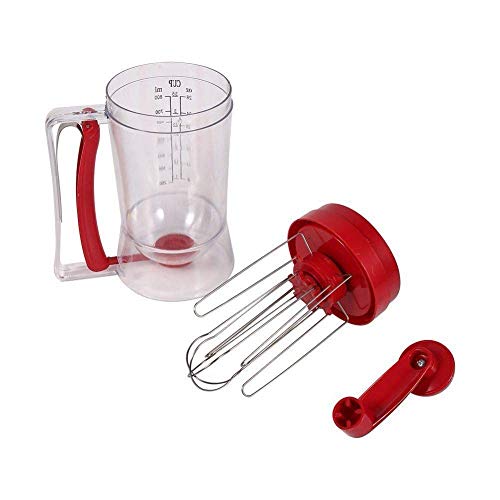 GPWDSN Batidora, Herramientas Manual De Crepe Máquina 800Ml Masa Bateador Dispensadores De Crema Separador Herramienta De Tortas Torta De La Mantequilla Batir La Hornada