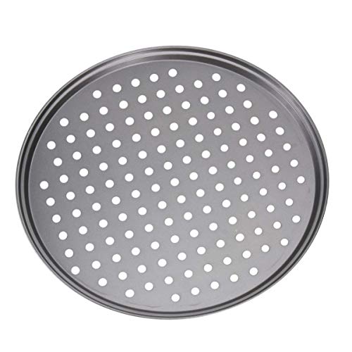 GPWDSN Sartén para Pizza con Agujeros Bandeja para Hornear Pizza Profesional Placa Antiadherente para Restaurante Parrilla para el hogar Herramientas para Hornear Barbacoa 12 Pulgadas