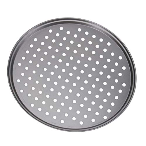 GPWDSN Sartén para Pizza con Agujeros Bandeja para Hornear Pizza Profesional Placa Antiadherente para Restaurante Parrilla para el hogar Herramientas para Hornear Barbacoa 12 Pulgadas
