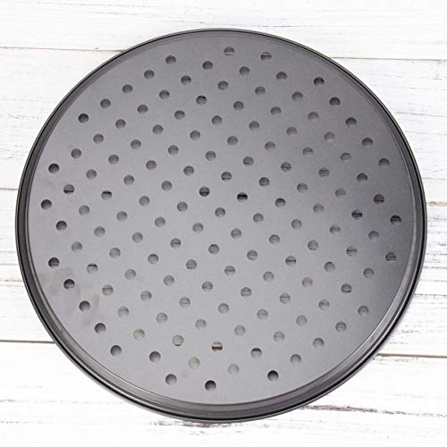 GPWDSN Sartén para Pizza con Agujeros Bandeja para Hornear Pizza Profesional Placa Antiadherente para Restaurante Parrilla para el hogar Herramientas para Hornear Barbacoa 12 Pulgadas