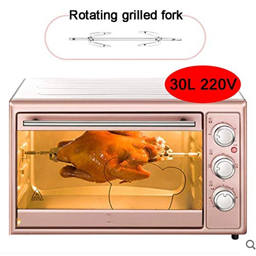 Gpzj Horno doméstico pequeño de Gran Capacidad de 30L 1600W, sincronización precisa y Control preciso de la Temperatura, Puede ayudarlo a Preparar Alimentos deliciosos y Ahorrar Tiempo, Rosa