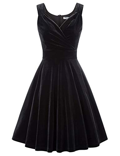 GRACE KARIN Mujer Vestido Elegante Años 50 Vestido de Mujeres Rockabilly Clásico L CL011108-1