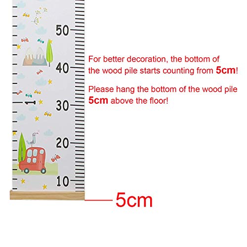 Gráficos de crecimiento para colgar en la pared, medidor niños pared para niños y niñas, decoración de la habitación infantil, Tabla de crecimiento 20 x 200 cm