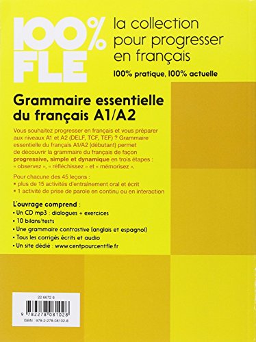 Grammaire essentielle du français, A2, Con CD Audio (100% FLE)
