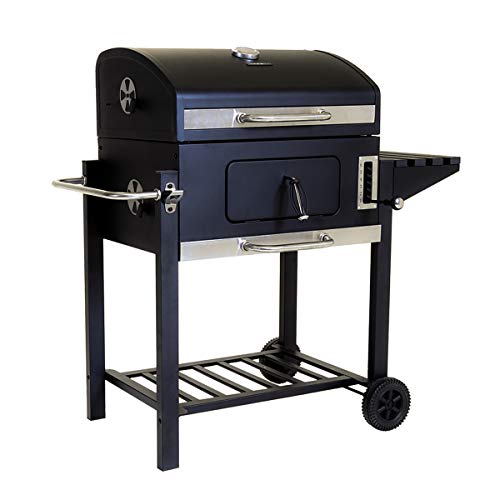 Gran barbacoa portátil parrilla al carbón americano con área 60x45cm de cocina
