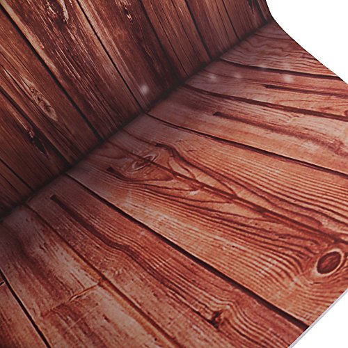 Gran telón de fondo Andoer 1,5 x 2 m, suelo de madera clásico de moda para el estudio del fotógrafo profesional. , 9
