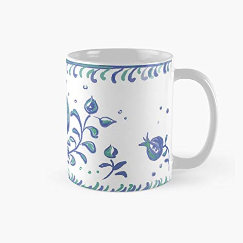 Gran.ada P.ottery - Albay.zin Style Symbol Of Life Love Luck Classic Mug Birth-day Holi-day Gift Drink Home Kitchen
