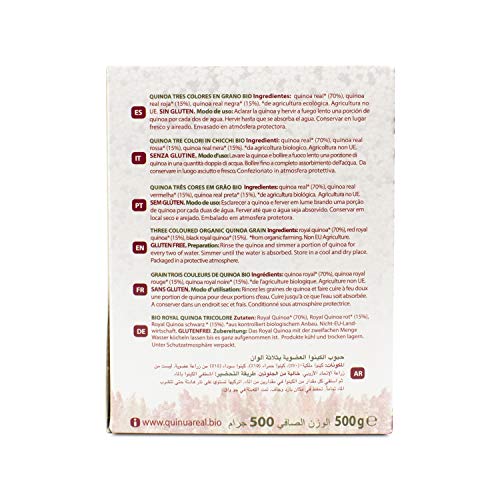 Grano pulido tres colores quinoa real BIO / FAIR TRADE - Quinua Real - 500 g