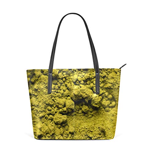 Green Tea Matcha - Bolso de piel para mujer, diseño de té verde