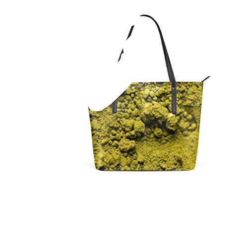 Green Tea Matcha - Bolso de piel para mujer, diseño de té verde