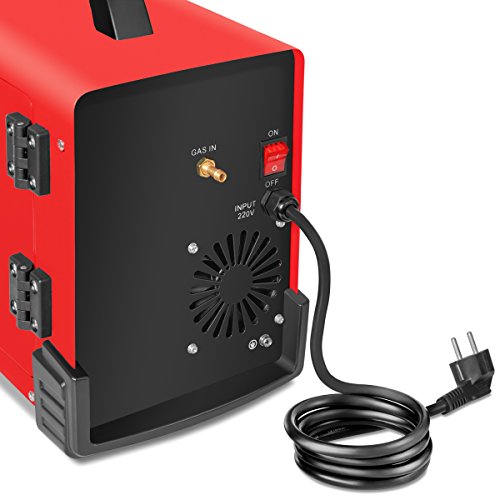 GREENCUT MMG185 - Soldador inverter electrico hilo continuo con gas turbo ventilado, 185A, Potencia Regulable, con Tecnología iGBT Máquina de Soldadora Portátil