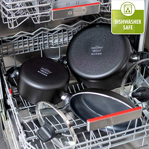 GreenPan CC001666-001 Memphis - Batería de cocina (4,91 L), color negro