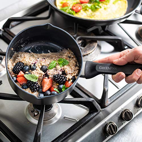 GreenPan CC001666-001 Memphis - Batería de cocina (4,91 L), color negro