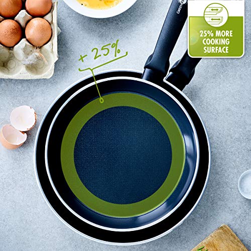 GreenPan Wok - Wok abierto de cerámica sin toxinas para inducción, horno y lavavajillas, 28 cm, color negro