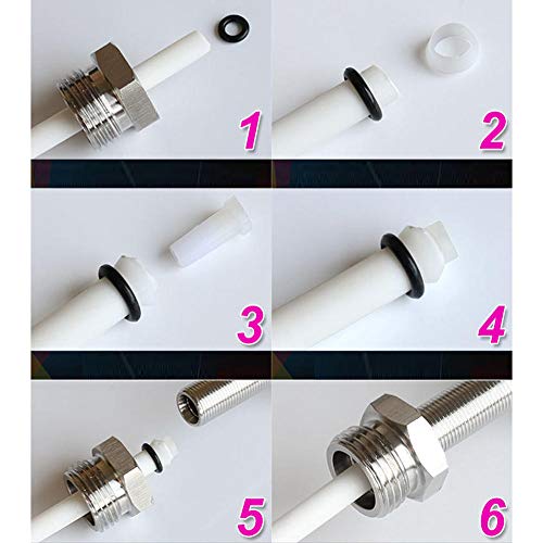 grifo cocina ventana y osmosis, acero inoxidable 304, grifo de grifo abatible fregadero puro, purificador de agua, cuello de cisne,1/2", grifo-Trefilado de acero inoxidable A