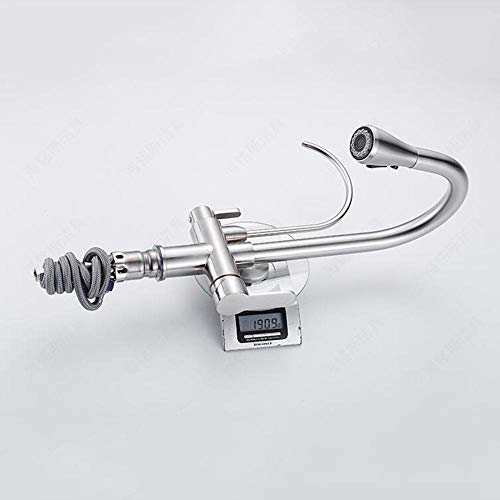 Grifo de Cocina 3 Vías Ósmosis 360° Giratorio grifo cocina extraible Grifo para Fregadero Monomando Grifería de Cocina -Dibujo