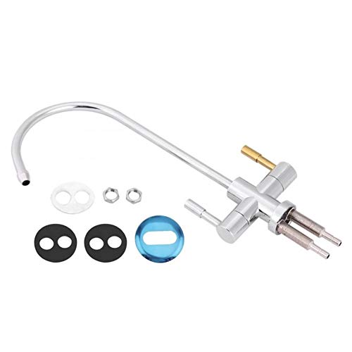 Grifo de Cocina, Con 2 tiradores cromados Osmosis Inversa Pulse Herramientas nuevo estilo doble agujero del fregadero Grifo filtro de agua potable golpecito de la cocina