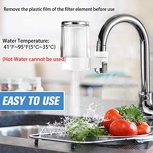 Grifo purificador de agua grifo cocina ABS material purificador de agua doble salida conveniente para estándar grifo
