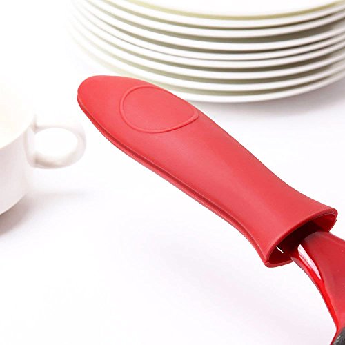 Grifri Poignée en Silicone résistant à la Chaleur - Poêles en Fer à métaux et poêles Anti-brûlures - Poignée antidérapante en Silicone antidérapant