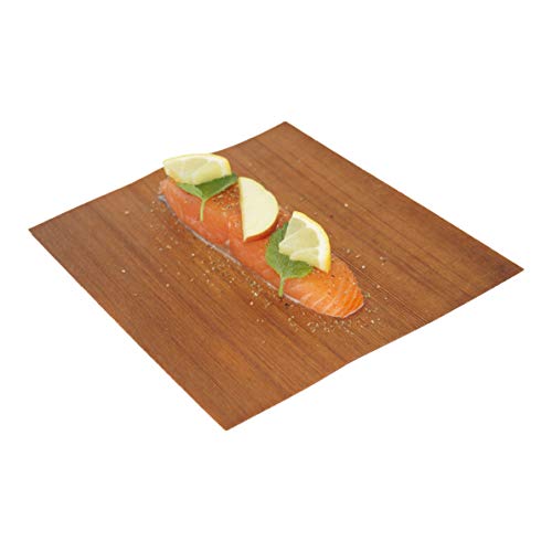 Grillart® Premium BBQ Wood Wraps – 12 unidades XL de papel para barbacoa – Madera de cedro para asar – Papel ahumado de madera de cedro para un sabor especial a la parrilla