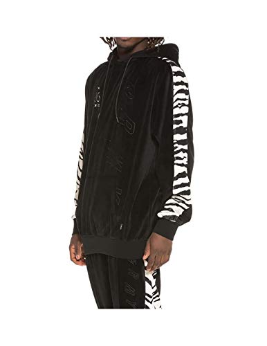 GRIMEY S-Sudadera Velour GRMY X Natos & Waor Collab SS19 Black