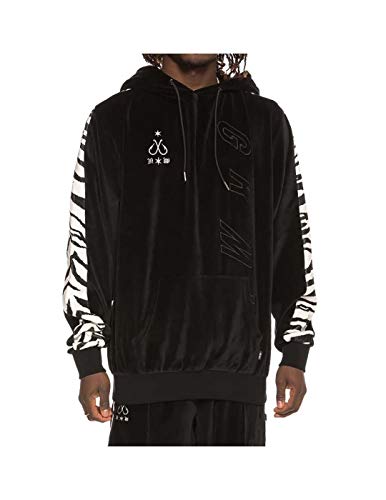 GRIMEY S-Sudadera Velour GRMY X Natos & Waor Collab SS19 Black