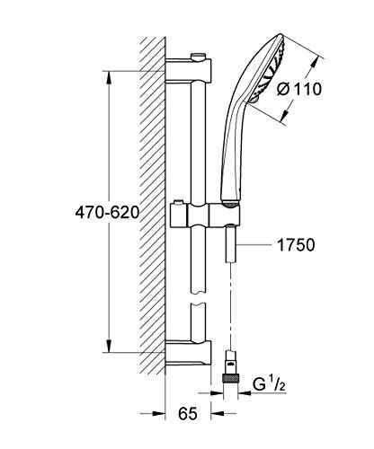 Grohe Vitalio - joy massage Conjunto de ducha (2 tipos de chorro) Ref. 27333000