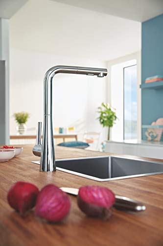 Grohe Zedra - Grifo cocina, cabezal extraíbe, color cromado (Ref. 32553002)