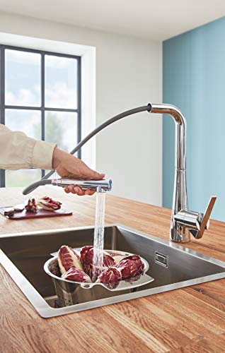 Grohe Zedra - Grifo cocina, cabezal extraíbe, color cromado (Ref. 32553002)