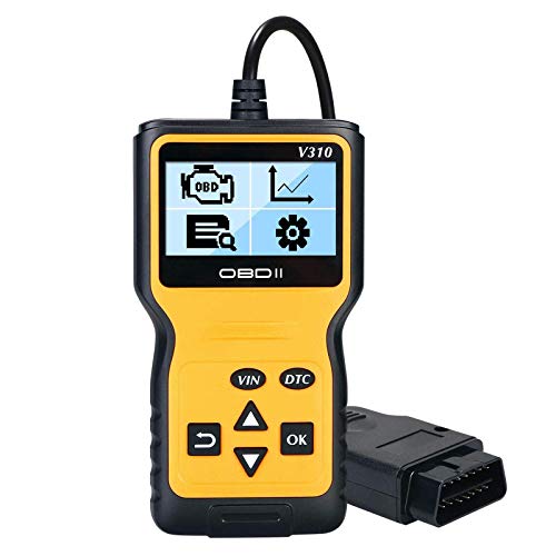 Grtodnz OBD2 Coche Diagnóstico Escáner Automático, Lector de Código de Vehículos con Standardem de 16 Pin Interfaz, OBD2 Lectura y Borrado de Códigos de Error para Todos los Vehículos Desde 2000
