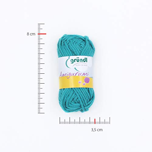 Gründl Amigurumi Kit de Ganchillos, Algodón, Multicolor, 19.50x18x2.6 cm, 1 pack de 10 unidades