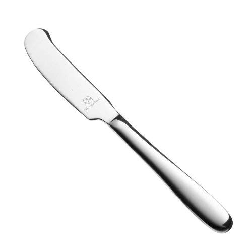 Grunwerg Windsor Carded Windsor - Cuchillo para Mantequilla con Carta, Acero Inoxidable, Pulido Brillante, 16 x 2 x 0.5 cm