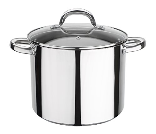 GSW 990196 Montreal Verduras – Olla con Tapa de Cristal 22 cm/Aprox. 7 L, Acero Inoxidable, Plata, 36 x 23,5 x 19,5 cm, 2 Unidades