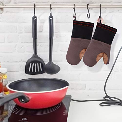 Guantes de Barbacoa,esafio,Guantes de Cocina, Resistentes al Calor Excelente, 1 Par de Oven Gloves Perfectos para Filete Frito, Cocinar,Hornear,Barbacoa