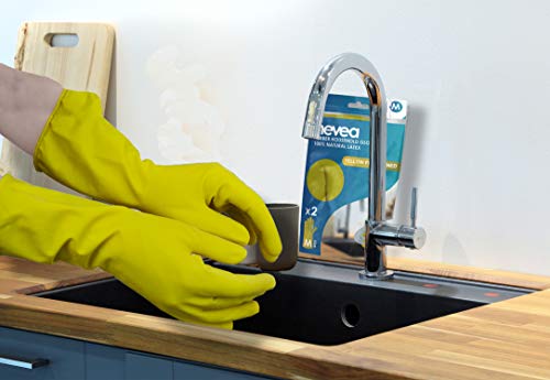 Guantes de menaje reutilizables de látex Pack 1 par Talla XL